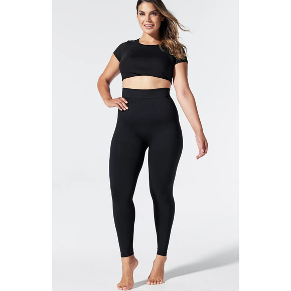 Blanqi High Waist Postpartum and Nursing Support Leggings Black Medium - Picture 1 of 5